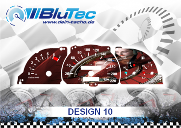 Tachoscheiben für Opel Astra F, Vectra A, Calibra - DESIGN EDITION 10