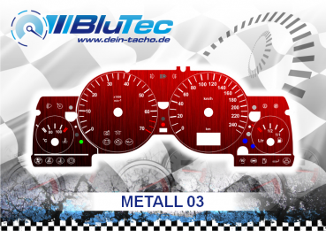 Tachoscheiben für Opel Astra G, Zafira A - METALL EDITION
