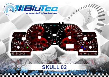 Tachoscheiben für Opel Astra G, Zafira A - SKULL EDITION