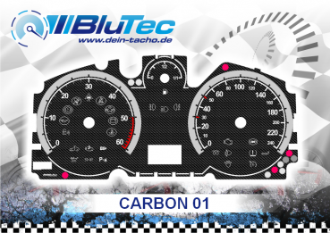 Speedometer Discs for Opel Astra H, Zafira B - CARBON EDITION