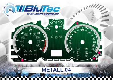 Tachoscheiben für Opel Astra H, Zafira B - METALL EDITION