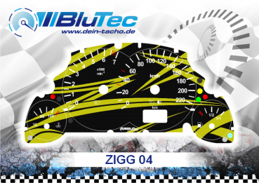 Tachoscheiben für Opel Corsa C, Tigra A, Meriva A, Combo C - ZIGG EDITION