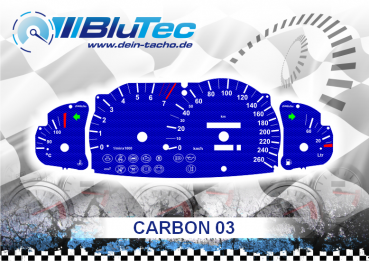 Speedometer Discs for Opel Omega B - CARBON EDITION