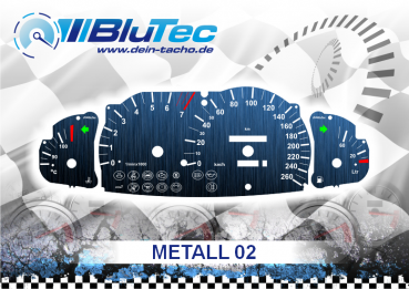 Tachoscheiben für Opel Omega B - METALL EDITION