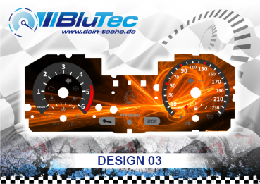 Speedometer Discs for Renault Clio 3 - DESIGN EDITION 03