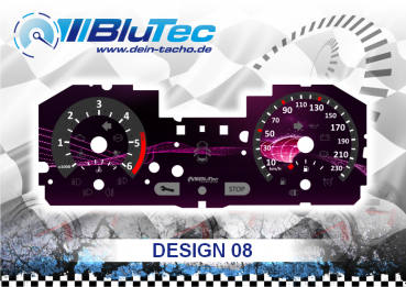 Speedometer Discs for Renault Clio 3 - DESIGN EDITION 08