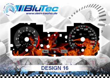 Speedometer Discs for Renault Clio 3 - DESIGN EDITION 16