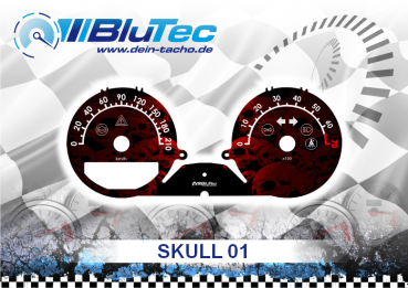 Speedometer Discs for Smart ForFour 454 - SKULL EDITION