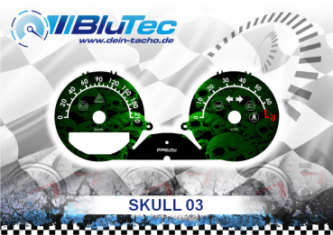 Speedometer Discs for Smart ForFour 454 - SKULL EDITION