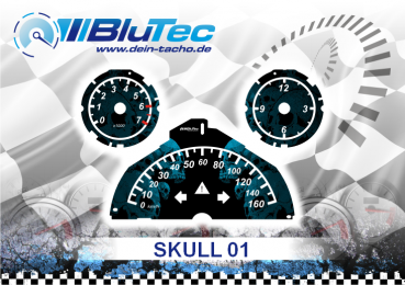 Speedometer Discs for Smart ForTwo 451 - SKULL EDITION