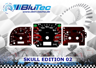 Speedometer Discs for Dials for Volvo V40 - SKULL EDITION