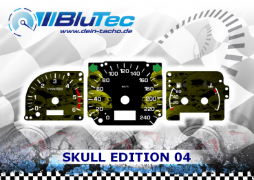 Speedometer Discs for Dials for Volvo V40 - SKULL EDITION