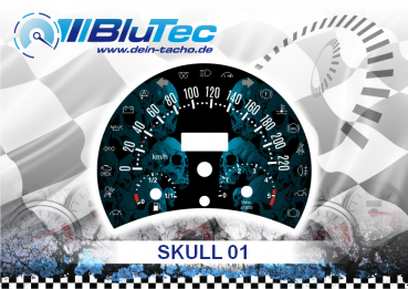 Speedometer Discs for VW New Beetle - SKULL EDITION