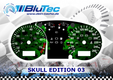 Speedometer Discs for VW Passat 3B - SKULL EDITION