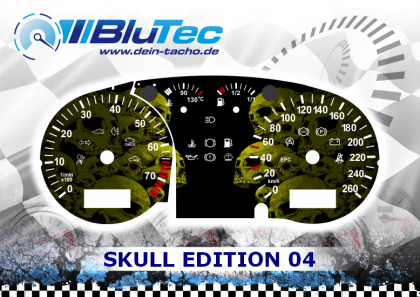 Speedometer Discs for VW Passat 3B - SKULL EDITION