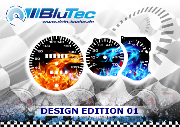Speedometer Discs for VW Polo 86c - DESIGN EDITION 01
