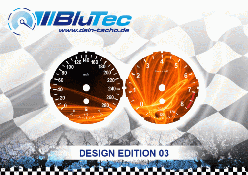 Speedometer Dials series for BMW E60-E64, E70-E71, E90-E93 4 Zylinder - Design Edition 03