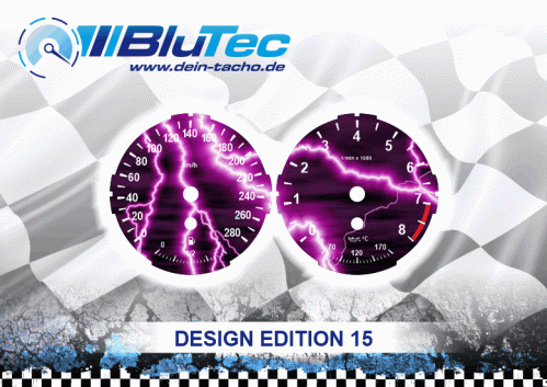 Speedometer Dials series for BMW E60-E64, E70-E71, E90-E93 4 Zylinder - Design Edition 15