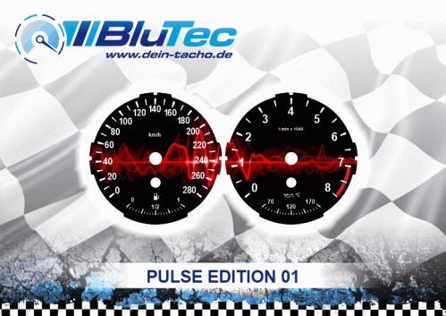 Speedometer Dials series for BMW E60-E64, E70-E71, E90-E93 4 Zylinder - PULSE EDITION