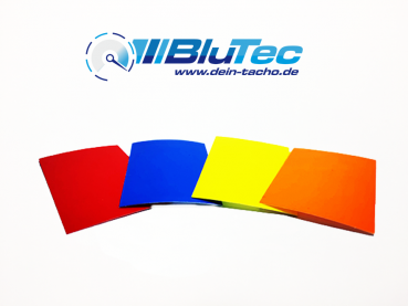 Farbfilter für Tachoscheiben und Beleuchtung - 5 Farben lieferbar, verschiedene Größen