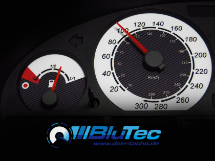 Speedometer Dials series for BMW E46 - WHITE vs CARBON