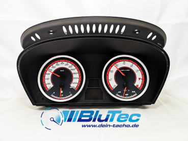 Speedometer Dials for series BMW E60-E64, E70-E71, E90-E93 6 Zylinder - NEW FACE WHITE