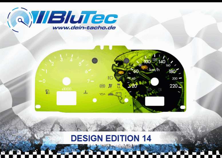 Speedometer Discs for Ford Fiesta MK6 - DESIGN EDITION 14