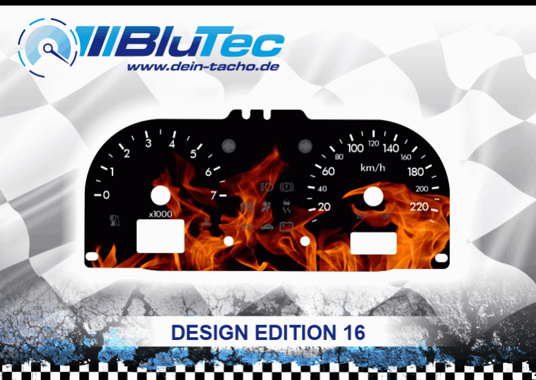 Speedometer Discs for Ford Fiesta MK6 - DESIGN EDITION 16