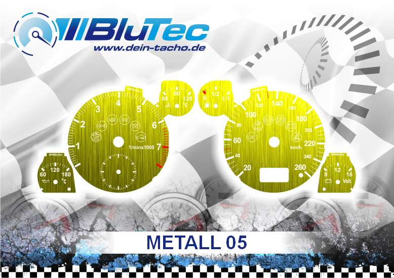 Speedometer Discs for AUDI A3 A4 A6 B5 - METALL EDITION