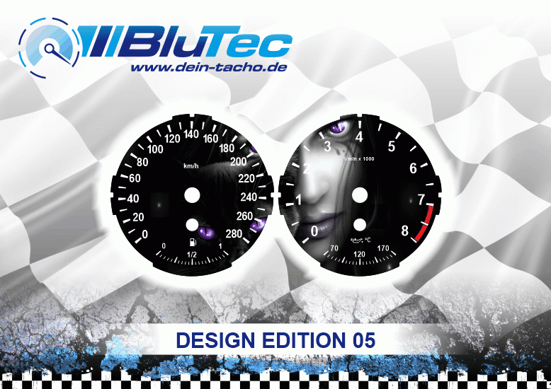 Tachoscheiben Modellreihe BMW E60-E64, E70-E71, E90-E93 4 Zylinder - Design Edition 05