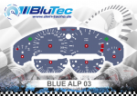 Speedometer Dials series for BMW E36 - BLUE ALP