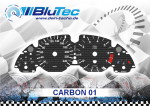 Speedometer Dials series for BMW E38 E39 E53 - CARBON EDITION
