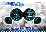 Speedometer Discs for Opel Corsa B, Tigra A - SKULL EDITION